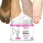 A jar of Eelhoe Face & Body Whitening Cream is shown in front of before-and-after images of feet and hands, illustrating a skin tone lightening effect.